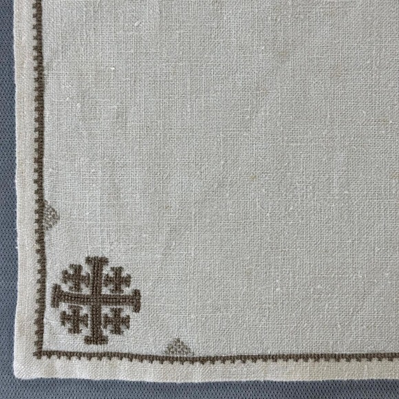 Vintage Arab Refugee Handworks Centre Jerusalem Linen Placemats(7) – Miss Halaby - Picture 7 of 16